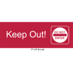 Waterproof Sticker Restriction Signs Labels- RS 017