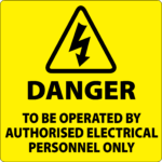 Danger Authorised Personnel Labels