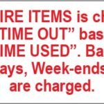 Hire Item Labels (50x25mm)