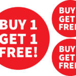 Buy 1 Get 1 Free Stickers 50 & 24mm