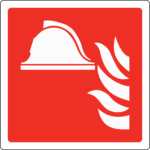 Fire Point Labels 100x100mm