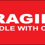 Fragile Handle With Care Labels 50x25mm