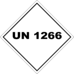 UN 1266 Labels 100x100mm