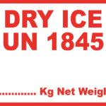 DRY ICE UN 1845 Labels 100x75mm