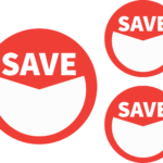 Save Stickers 50 & 24mm