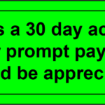 30 day Account Stickers 50x20mm