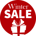 Winter Sale Stickers 30mm Permanent