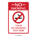 Waterproof Sticker No Smoking Signs Labels- NSS 019