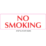 Waterproof Sticker No Smoking Signs Labels- NSS 032