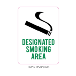Waterproof Sticker No Smoking Signs Labels- NSS 073