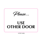Waterproof Sticker Pacific Door Signs Labels- PDS 012